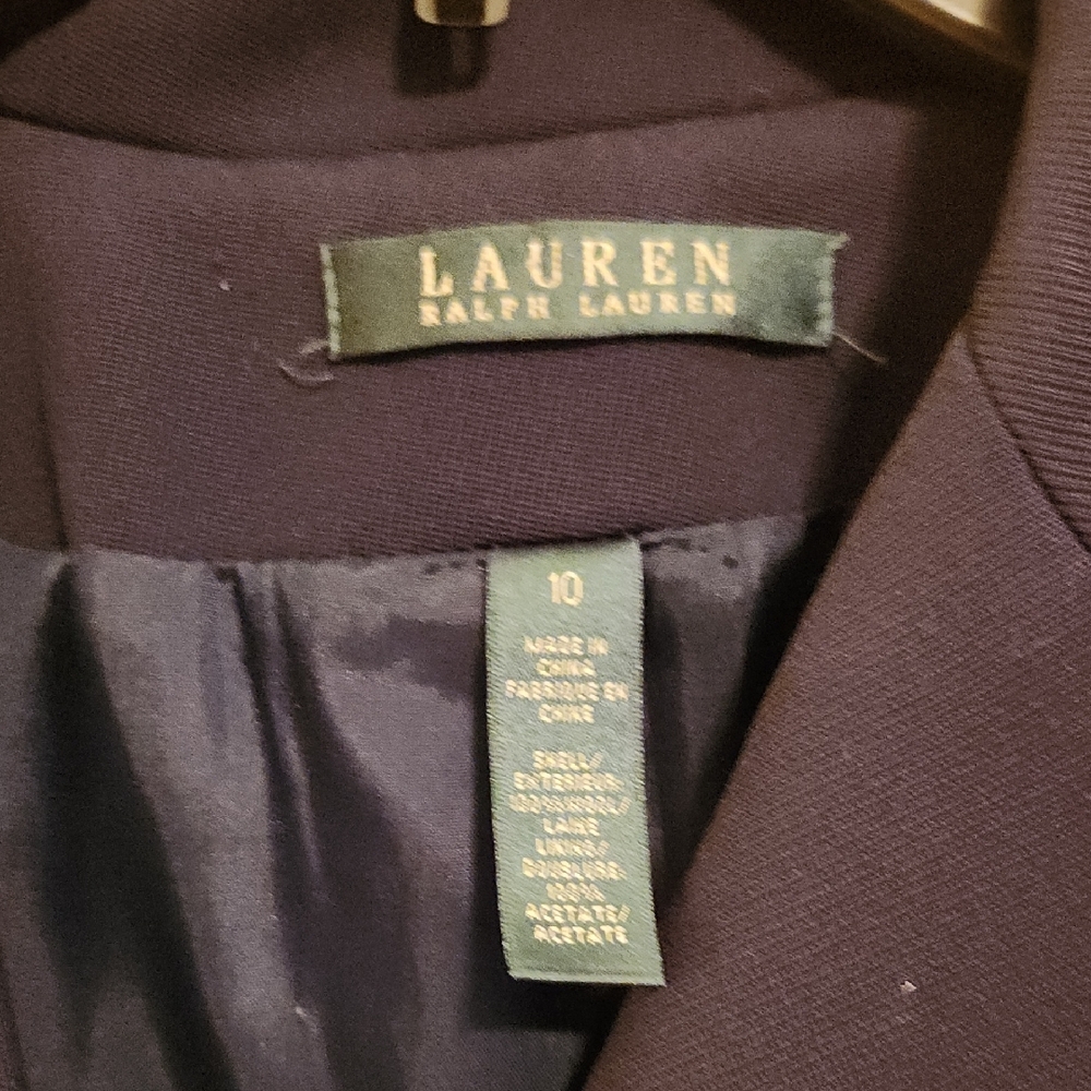 Lauren Ralph Lauren Black Blazer with Gold Accents - Picture 2 of 6